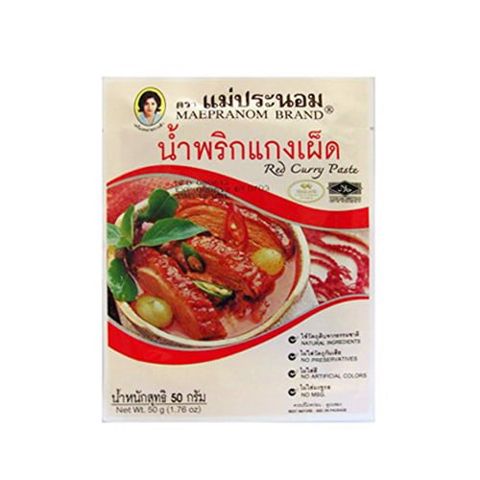 MAE PRANOM RED CURRY PASTE 50G - Nam An Market