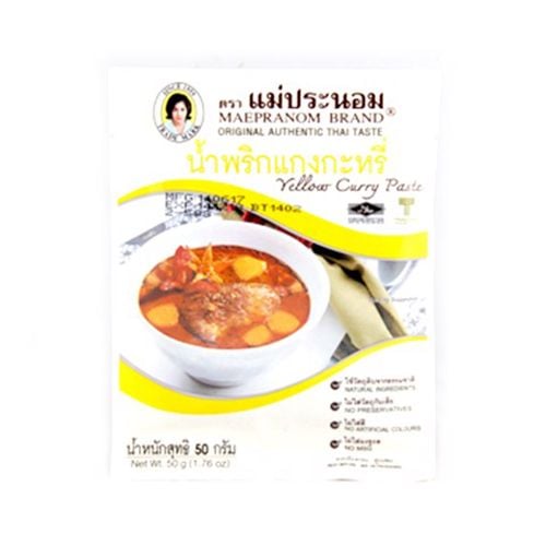 Yellow Curry Paste Mae Pranom 50G- Yellow Curry Paste Mae Pranom 50G