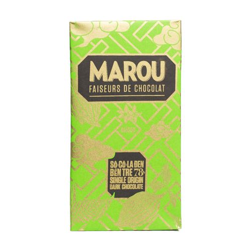 Chocolate Đen 78% Bến Tre Marou 80G- Chocolate Đen 78% Bến Tre Marou 80G