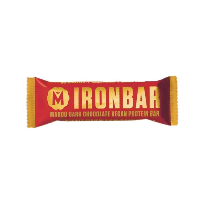 Thanh Protein Thuần Chay Socola Đen Ironbar Marou 55G