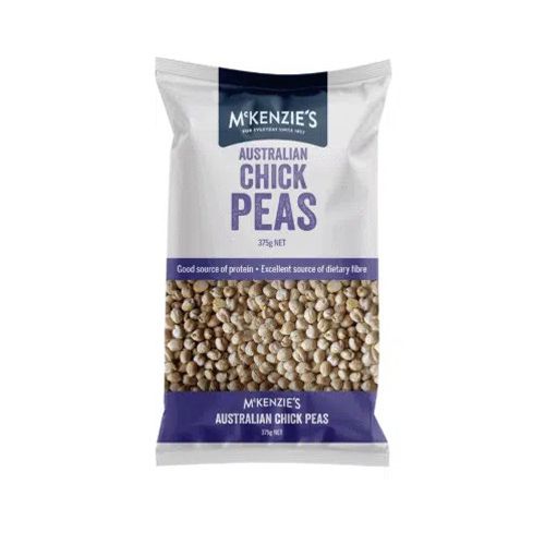 Dried Chickpeas Mckenzies 375G