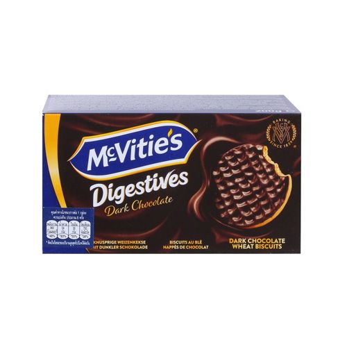 Dark Chocolate Wheat Biscuits Digestive Mcvities 200G- Dark Chocolate Wheat Biscuits Digestive Mcvities 200G