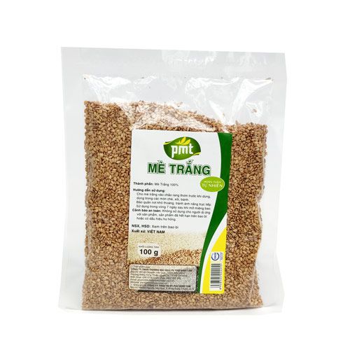 Mè Trắng Còn Vỏ Phu Minh Tam 100G- Mè Trắng Còn Vỏ Phu Minh Tam 100G