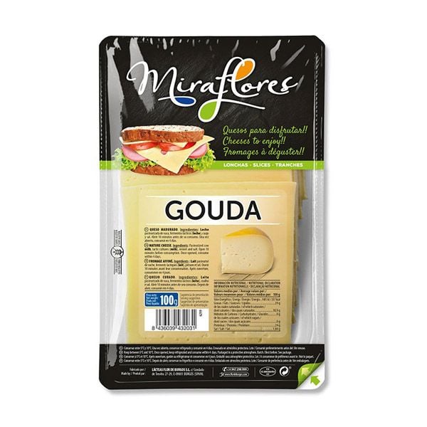 Gouda Cheese Slices Miraflores 200G