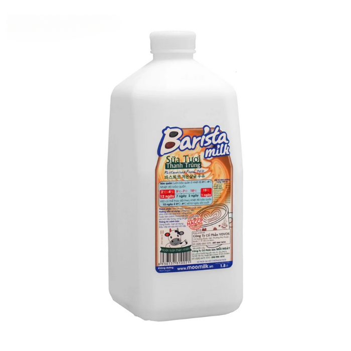 Pasteurised Milk Barista Moo Milk 1.8L- 