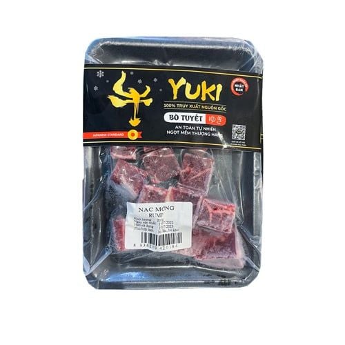 Thịt Mông Bò Yuki Lúc Lắc Đông Lạnh Yukibeef 200G- Thịt Mông Bò Yuki Lúc Lắc Đông Lạnh Yukibeef 200G