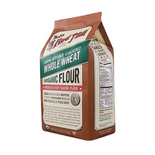 Organic Whole Wheat Flour Bob'S Red Mill 2.27Kg- 