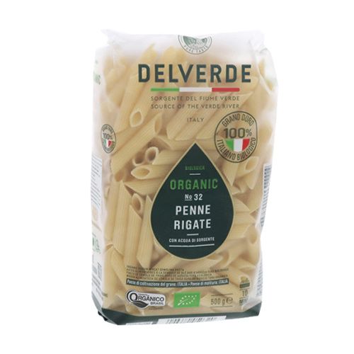 Organic Bio Penne Rig Integrati Delverde 500G- Org Bio Penne Rig Integrati Delverde 500G