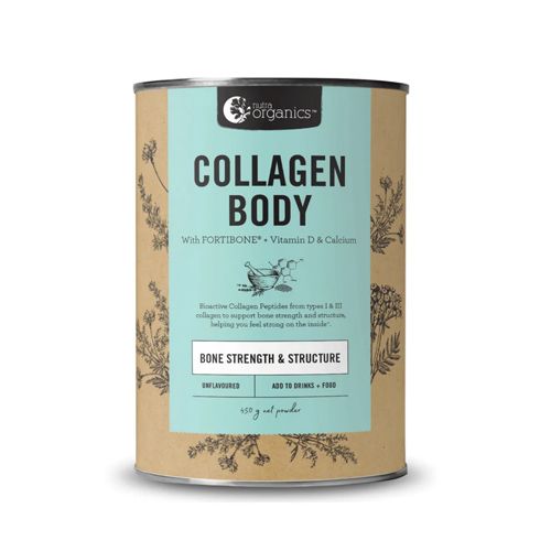 Collagen Body With Fortibone, D & Calcium Nutra Organics 225G- Collagen Body With Fortibone, D & Calcium Nutra Organics 225G (Cons)