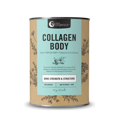 Bột Collagen Bổ Sung Fortibone, D & Calcium Nutra Organics 225G (K.G)- 