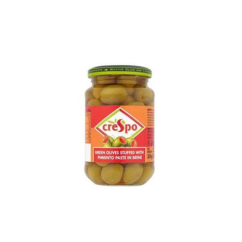 Olive Xanh Nhồi Ớt Ngọt Crespo 370Ml