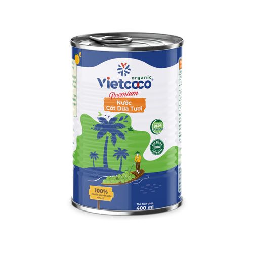 Nước Cốt Dừa Tươi Organic Vietcoco 400Ml- 