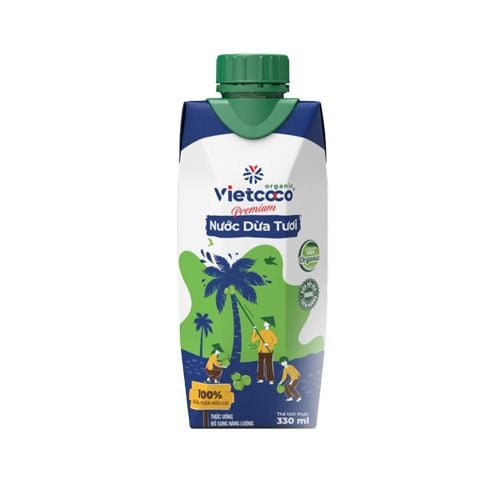 Organic Coconut Water Vietcoco 330Ml