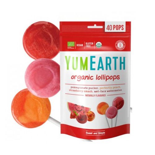 Organic Lollipops Fruit Bulk Yumearth 40Pcs- Org Lollipops Fruit Bulk Yumearth 40Pcs