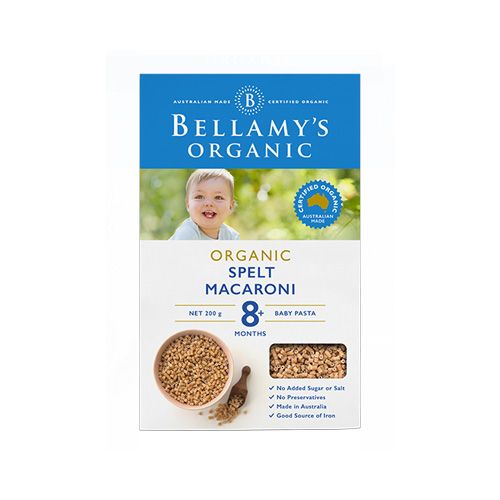 Organic Spelt Macaroni Bellamy'S Organic 200G- 