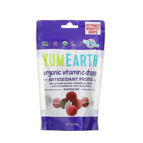 Kẹo Viên Hữu Cơ Vị Trái Cây Bổ Sung Vitamin C Yumearth 93.6G- 