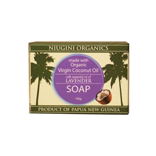 Organic Lavender Coconut Soap Niugini 100G- Org Lavender Coconut Soap Niugini 100G