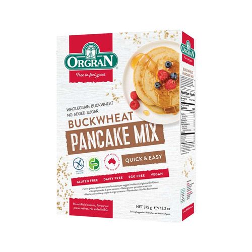 Buckwheat Pancake Mix Orgran 375G- Buckwheat Pancake Mix Orgran 375G