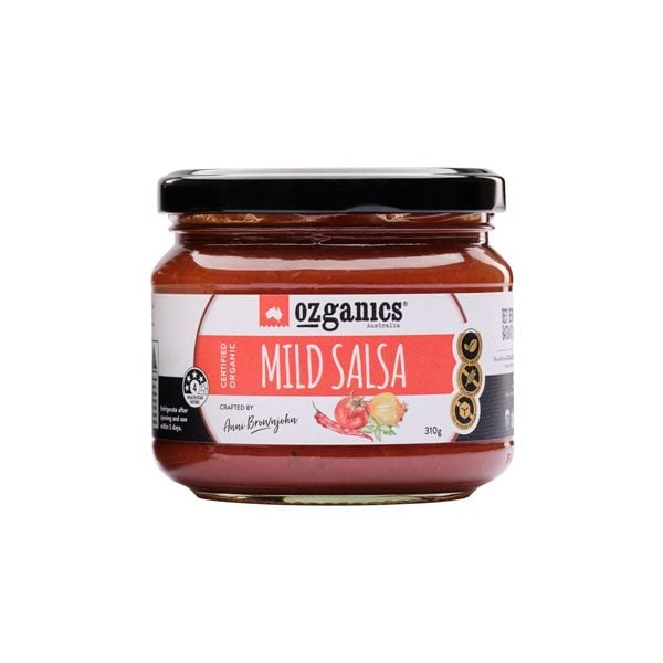Sốt Salsa Hữu Cơ Không Cay & Không Thêm Đường Ozganics 310Gr