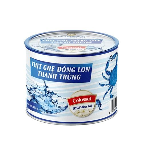 Thịt Ghẹ Đóng Lon Thanh Trùng Seaspimex 453G- 