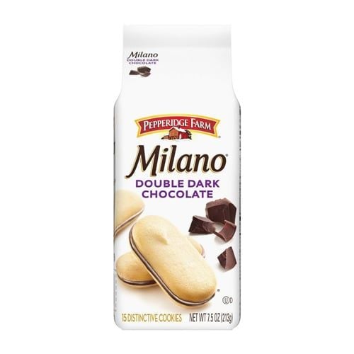 Double Dark Chocolate Milano Pepperidge Farm 213G- Double Dark Chocolate Milano Pepperidge Farm 213G