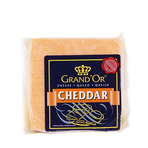 Phô Mai Cheddar Màu Nguyên Khối Grandor 200G- Phô Mai Cheddar Màu Nguyên Khối Grandor 200G