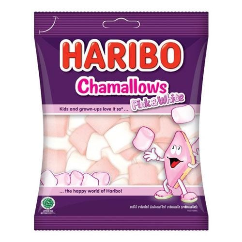 Kẹo Xốp Trắng Hồng Chamallows Haribo 150G