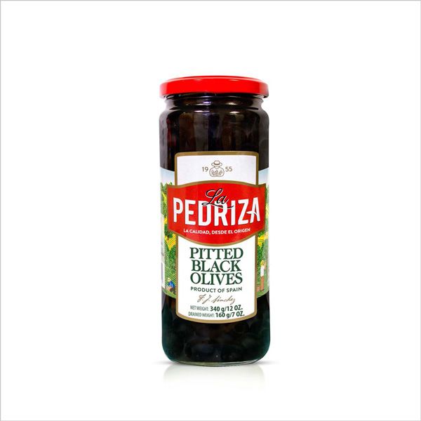 Black Pitted Olives La Pedriza 340G- Black Pitted Olives La Pedriza 340G