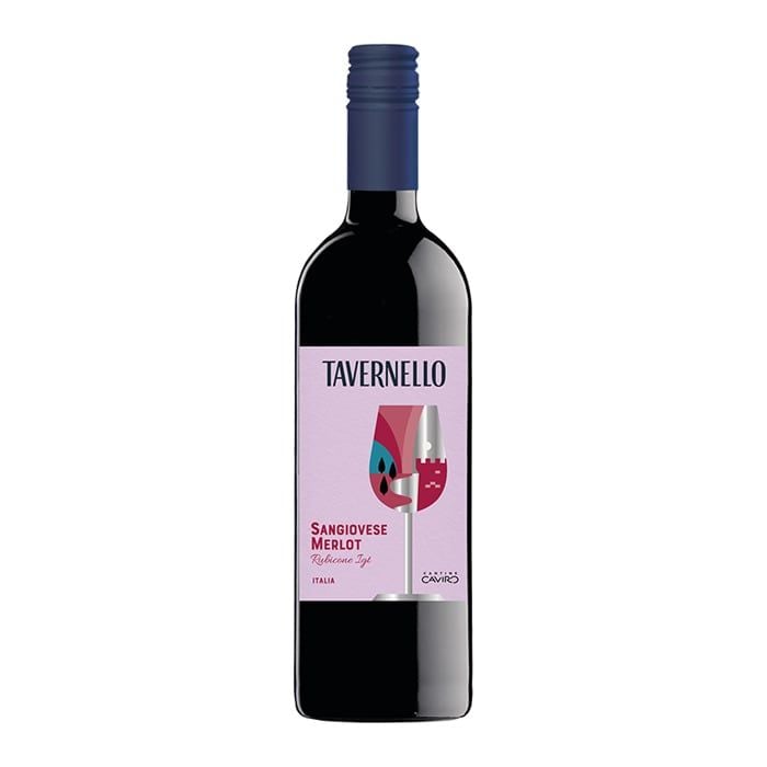 Red Wine Tavernello Sangiovese Merlot 750Ml- 