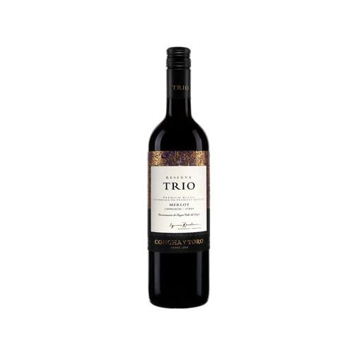 Rượu Vang Đỏ Trio Reserva Merlot Carmenere Cab Sauv 750Ml- 