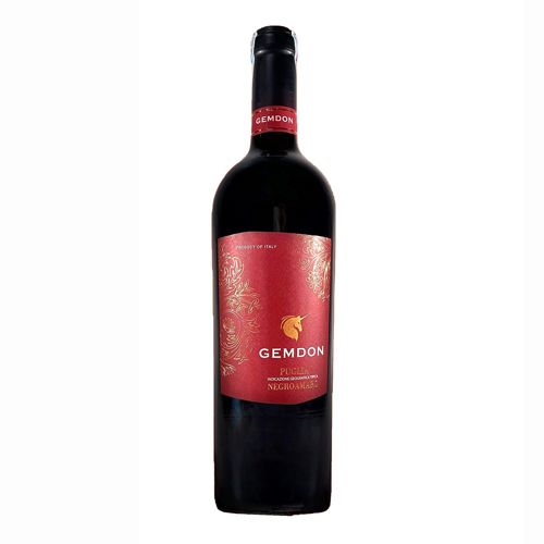 Rượu Vang Đỏ Negroamaro Puglia Gemdon 750Ml- 