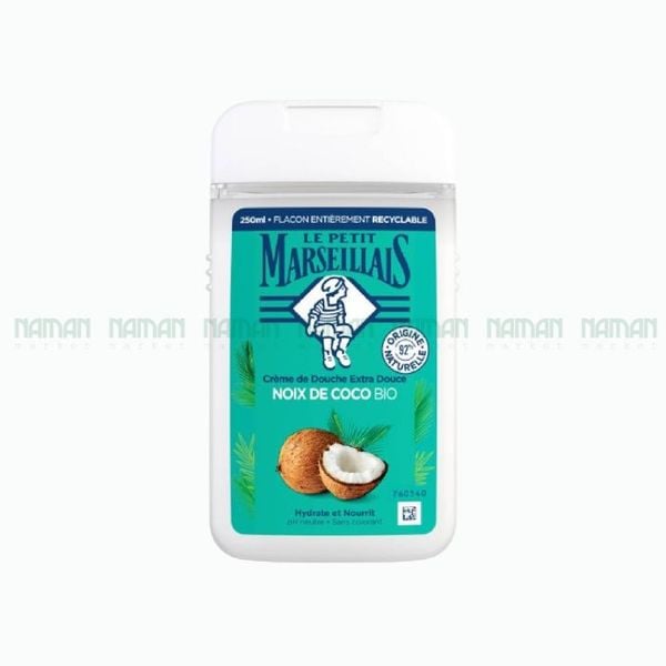 Org Shower Cream Organic Coconut Le Petit Marseillais 250ml
