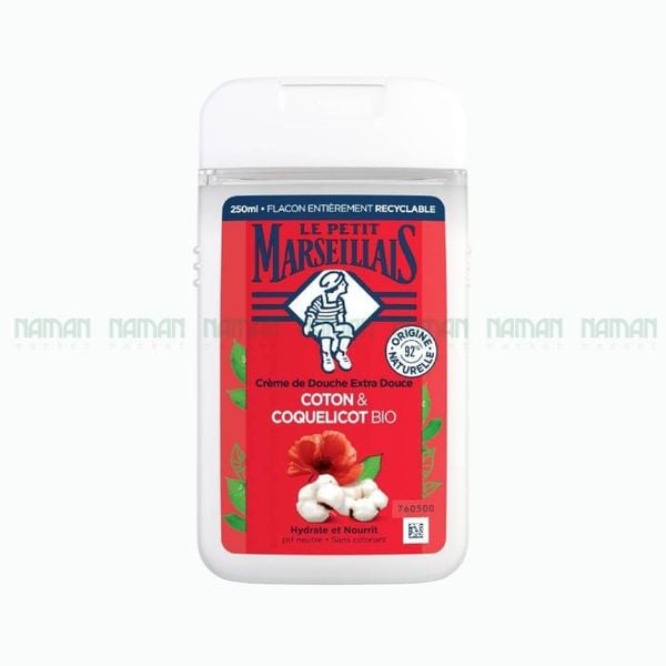 Ogr Shower Cream Cotton Poppy Le Petit Marseillais 250ml