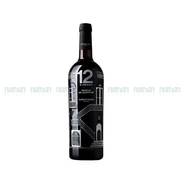 Rượu Vang Đỏ Primitivo 12 E Mezzo 750Ml