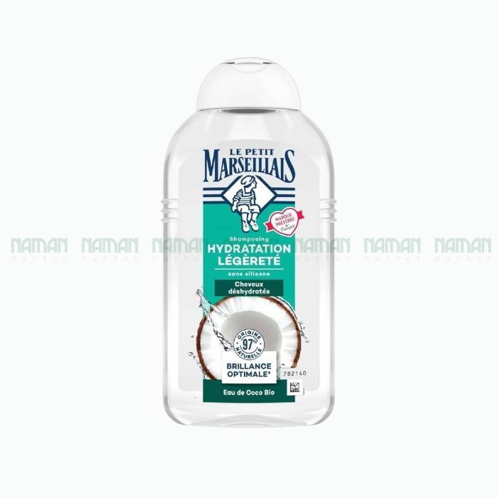 Dầu Gội Cấp Ẩm Nước Dừa Hữu Cơ Le Petit Marseillais 250ml- 