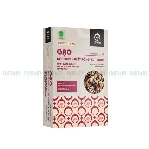 Gạo Nếp Than Huyết Rồng Lứt Thơm Vị Việt 1kg8