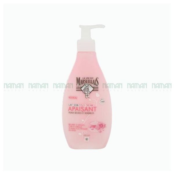 Org Body Lotion Cold Argan Butter Beeswax  Rose Le Petit Marseillais 250ml