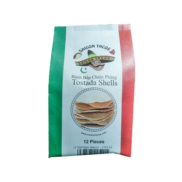 Tostada Shells 12 Pcs Saigon Tacos 260G- Tostada Shells 12 Pcs Saigon Tacos 260G