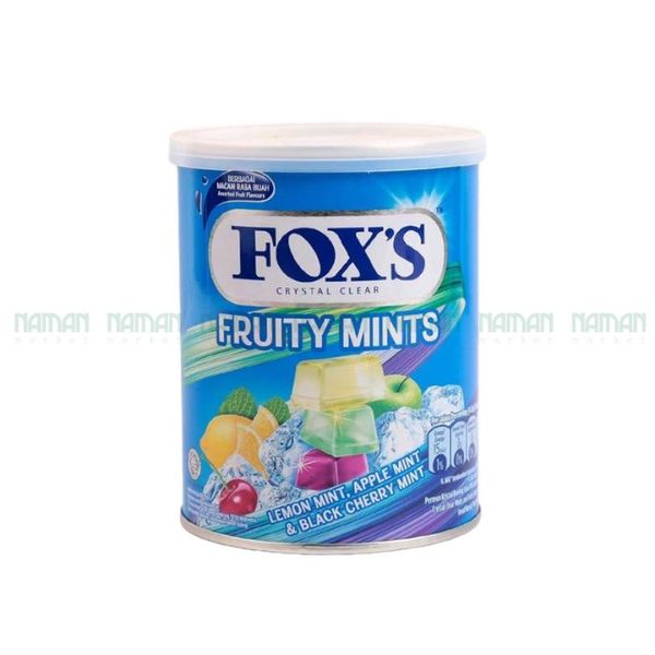Hard Candies Crystal Clear Fruity Mints Flavored Foxs 180G (Hp)