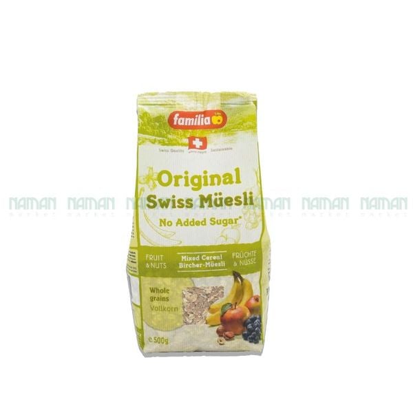 Ngũ Cốc Thụy Sĩ Không Đường Muesli Familia 500G