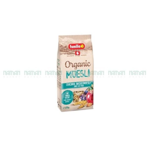 Ngũ Cốc Hữu Cơ Các Loại Hạt Và Trái Cây Muesli Familia 450G