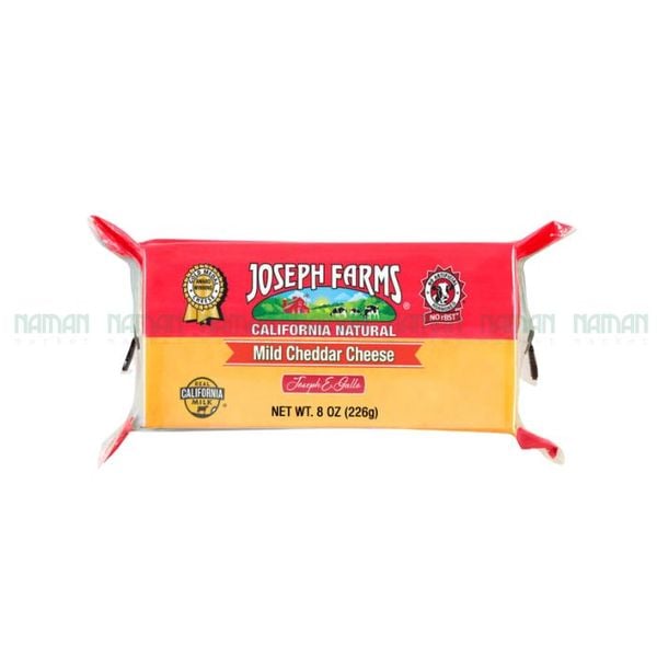 Phô Mai Cheddar Dạng Khối Josephs Farm 226g
