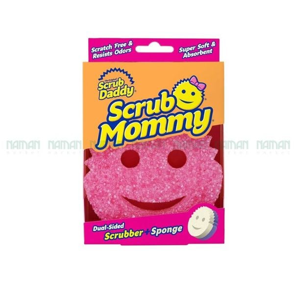 Miếng Bọt Biển Rửa Chén Màu Hồng Mommy Scrub Daddy