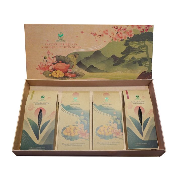  Set Snowy Mountain Tea & Lotus Seed Hong Ky (4Bags) 