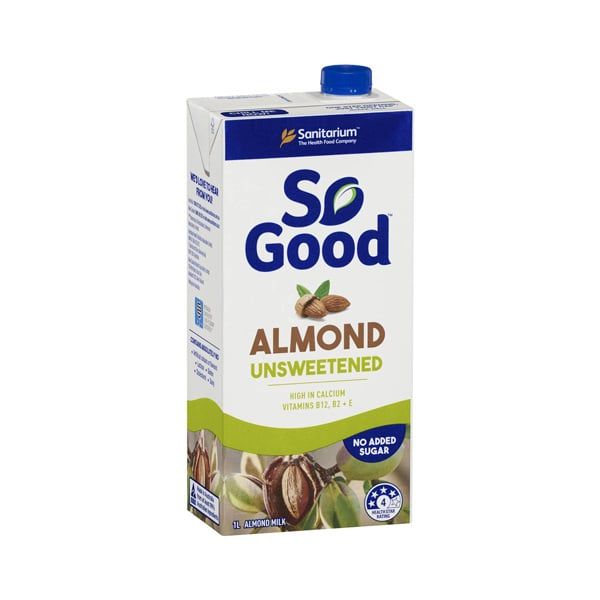 Almond Milk Unsweetened So Good 1L- 