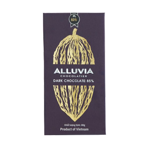 Dark Chocolate 85 % Alluvia 80G- Dark Chocolate 85 % Alluvia 80G