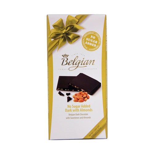 Chocolate Đen Nhân Hạnh Nhân Belgian 100G- Chocolate Đen Nhân Hạnh Nhân Belgian 100G