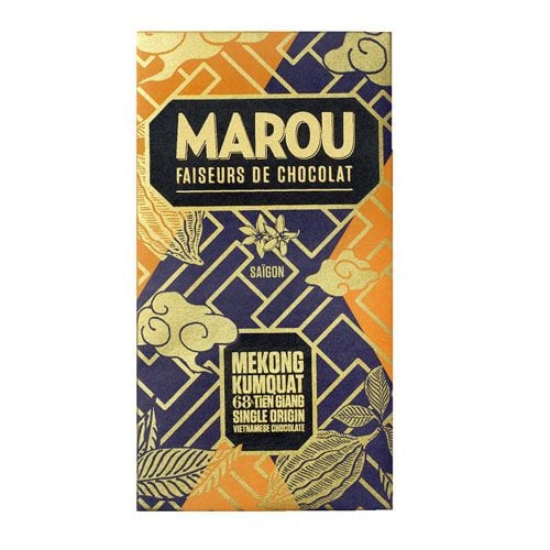 Chocolate Vị Kumquat 68% Tiền Giang Marou 80G