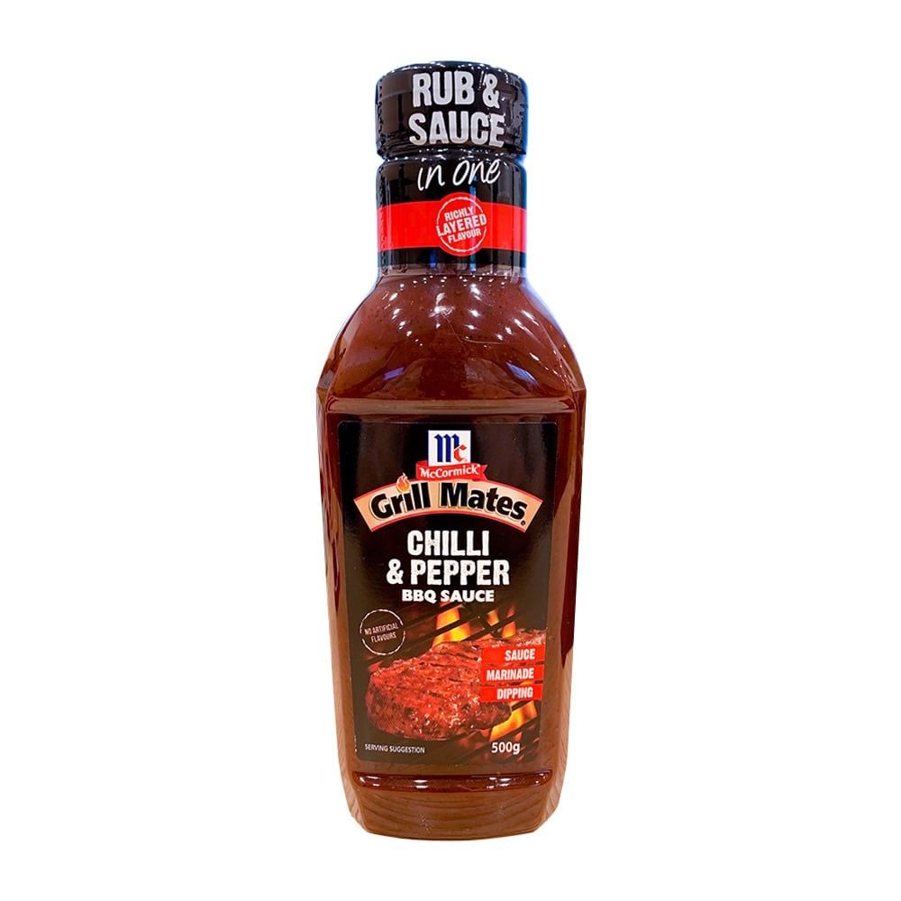 Chili & Pepper Bbq Sauce Mccormick 500G- CHILI & PEPPER BBQ SAUCE MCCORMICK 500G