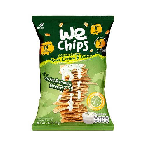 Sour Cream & Onion Whole Grain Chips We Chips 70G Nam An Market